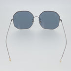 Ann Demeulemeester Sunglasses Oversized Gun Metal and Grey