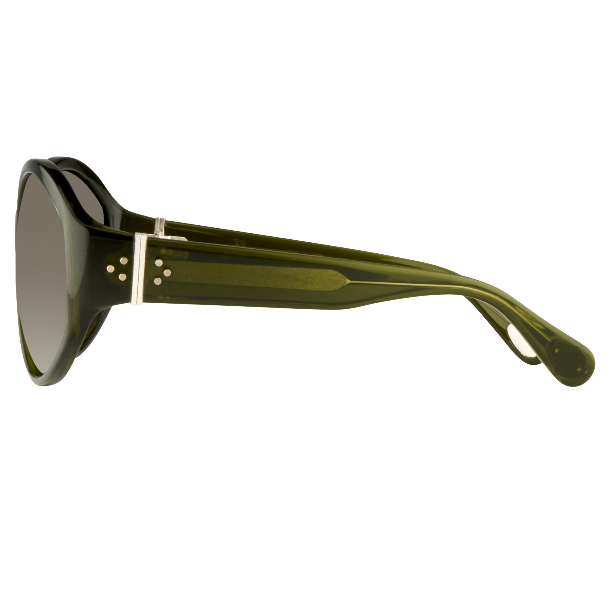 Ann Demeulemeester Ladies Sunglasses Oversized Green