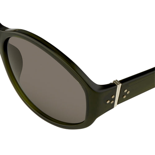 Ann Demeulemeester Ladies Sunglasses Oversized Green