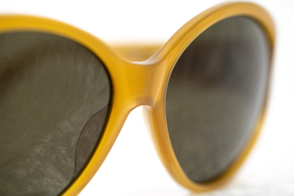 Ann Demeulemeester Ladies Sunglasses Oversized Honey and Green