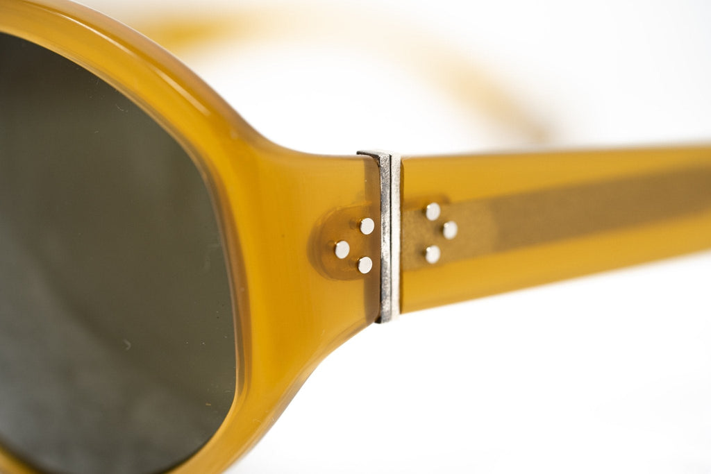 Ann Demeulemeester Ladies Sunglasses Oversized Honey and Green