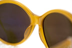 Ann Demeulemeester Ladies Sunglasses Oversized Honey and Green