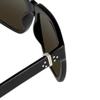 Ann Demeulemeester Men's Sunglasses Oversized Black and Grey