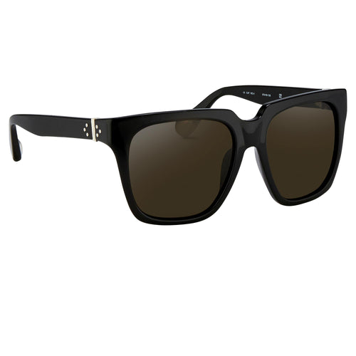 Ann Demeulemeester Men's Sunglasses Oversized Black and Grey