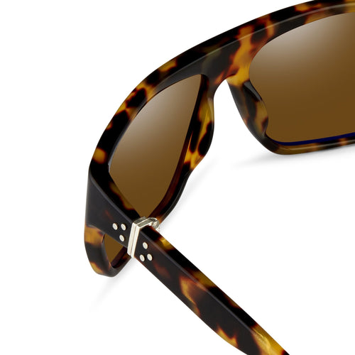 Ann Demeulemeester Men's Sunglasses Oversized Tortoise Shell and Brown