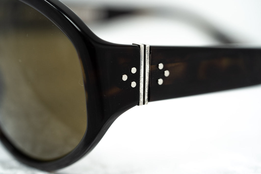 Ann Demeulemeester Ladies Sunglasses Oversized Tortoise Shell and Brown