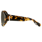 Ann Demeulemeester Ladies Sunglasses Oversized Tortoise Shell and Grey