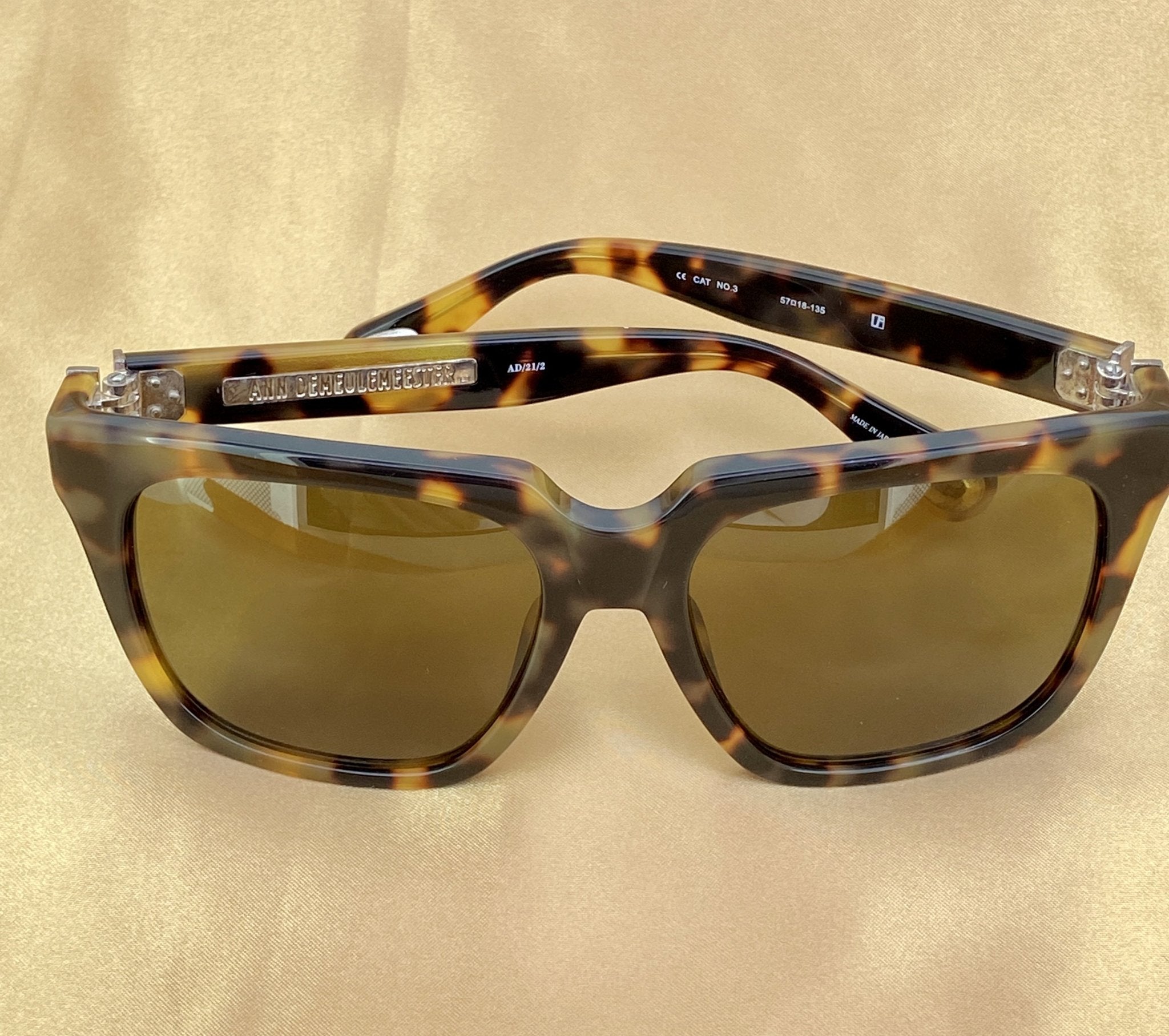 Ann Demeulemeester Sunglasses Oversized Tortoise Shell and Brown