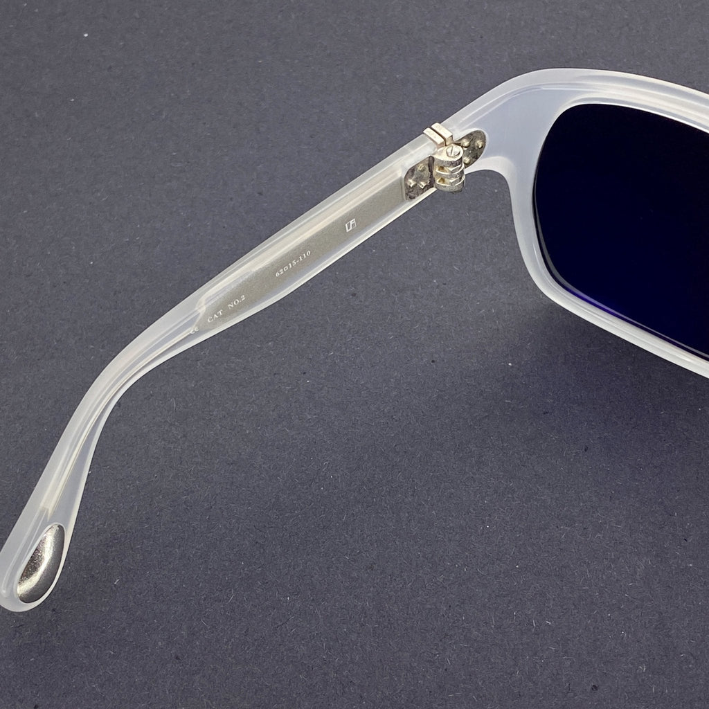 Ann Demeulemeester Sunglasses Oversized White and Grey