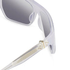 Ann Demeulemeester Sunglasses Oversized White and Grey