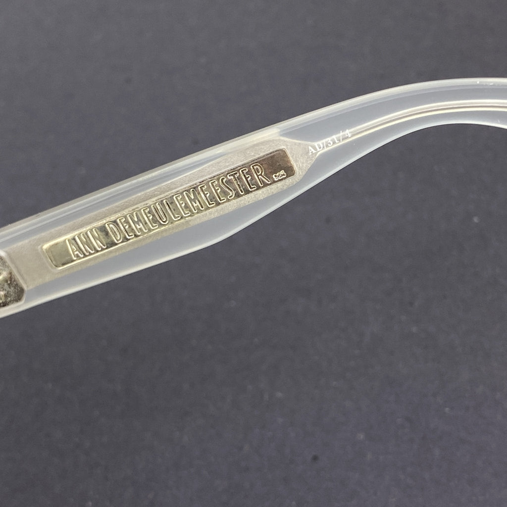 Ann Demeulemeester Sunglasses Oversized White and Grey