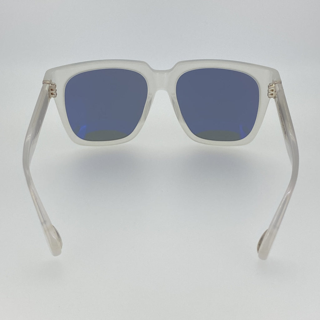 Ann Demeulemeester Sunglasses Oversized White and Solid Grey