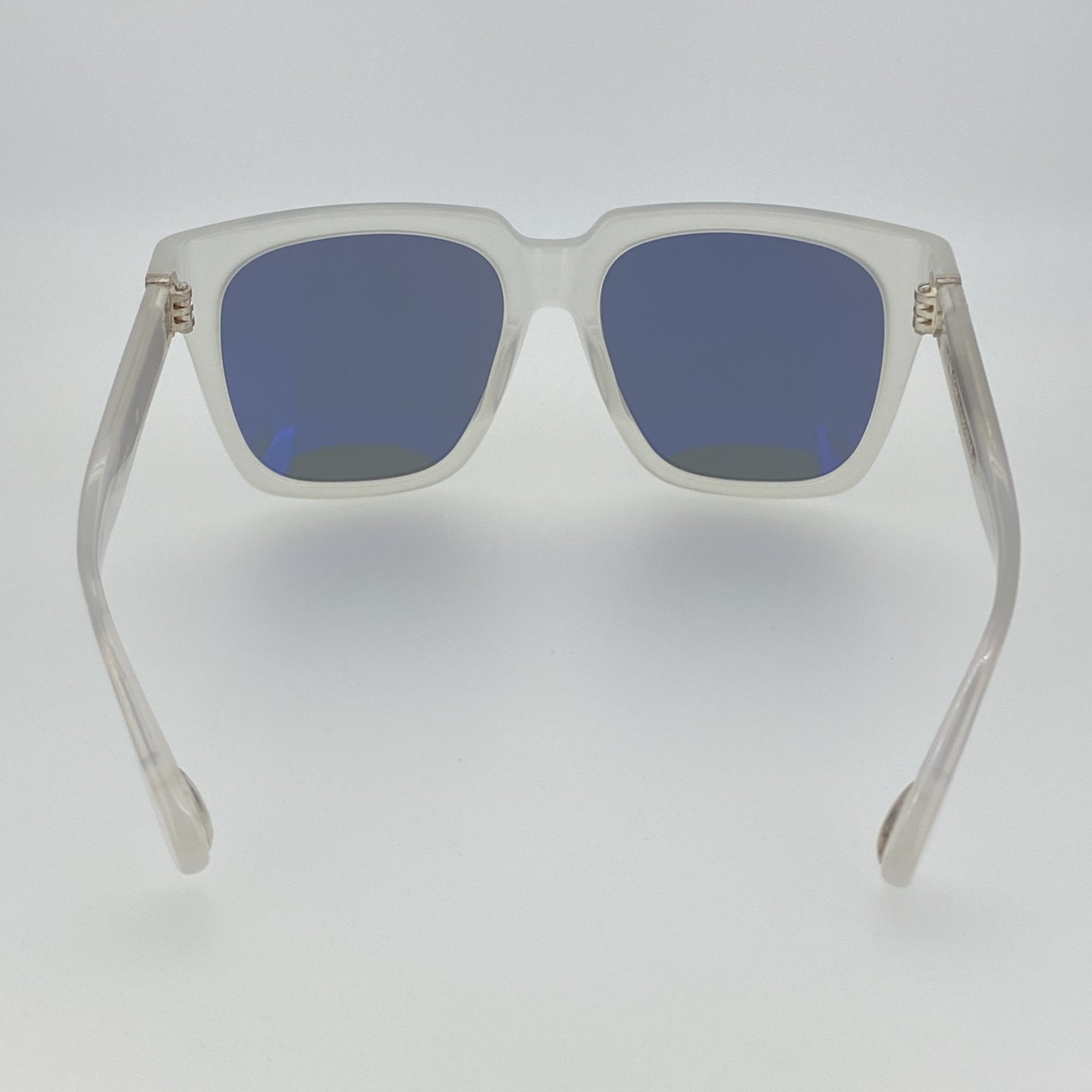 Ann Demeulemeester Sunglasses Oversized White and Solid Grey