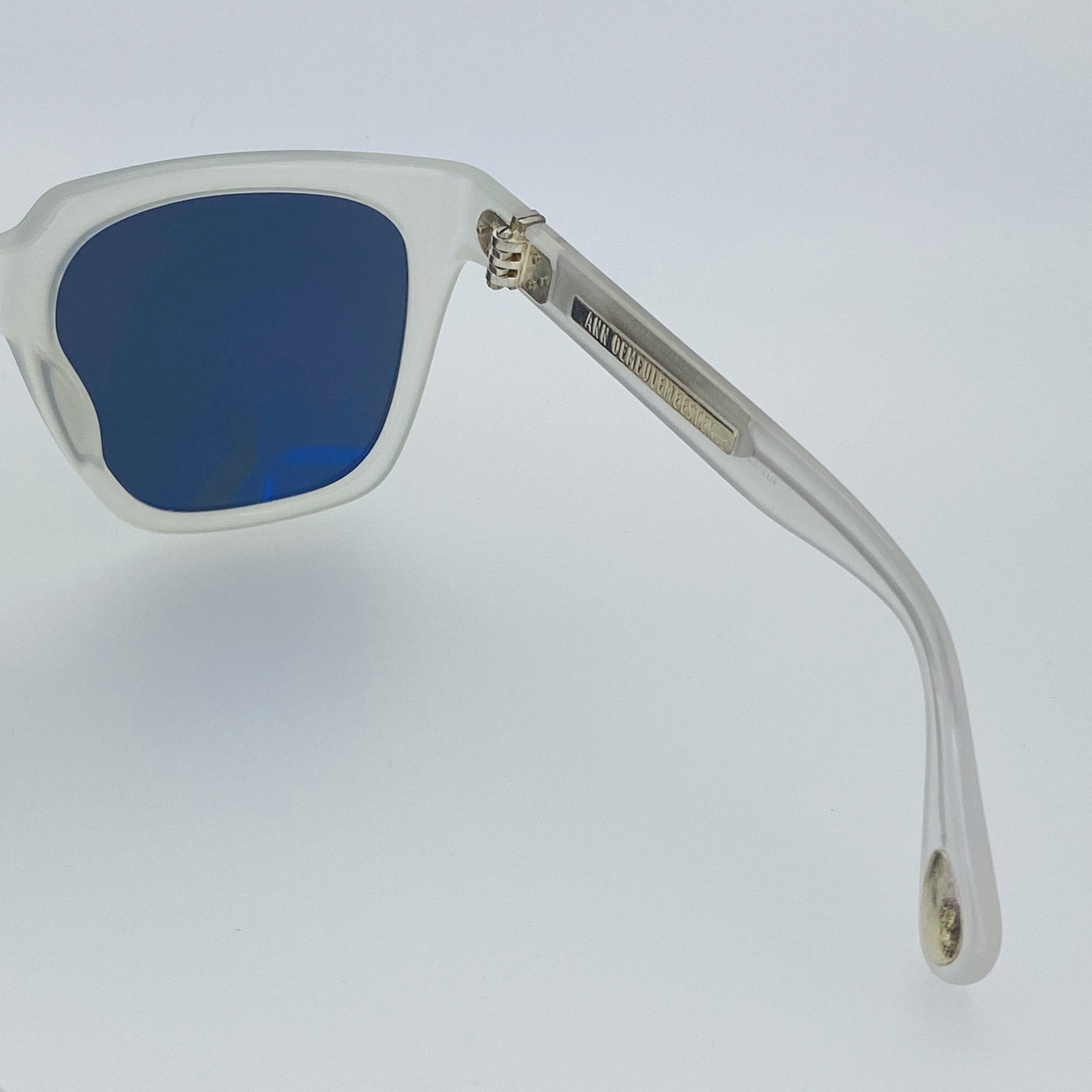 Ann Demeulemeester Sunglasses Oversized White and Solid Grey