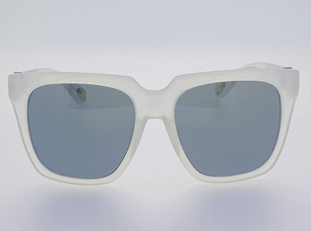 Ann Demeulemeester Sunglasses Oversized White and Solid Grey