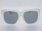Ann Demeulemeester Sunglasses Oversized White and Solid Grey