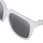 Ann Demeulemeester Sunglasses Oversized White and Solid Grey