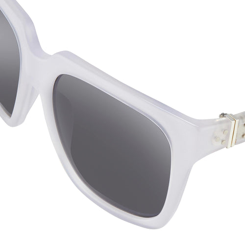 Ann Demeulemeester Sunglasses Oversized White and Solid Grey