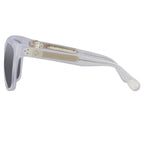 Ann Demeulemeester Sunglasses Oversized White and Solid Grey