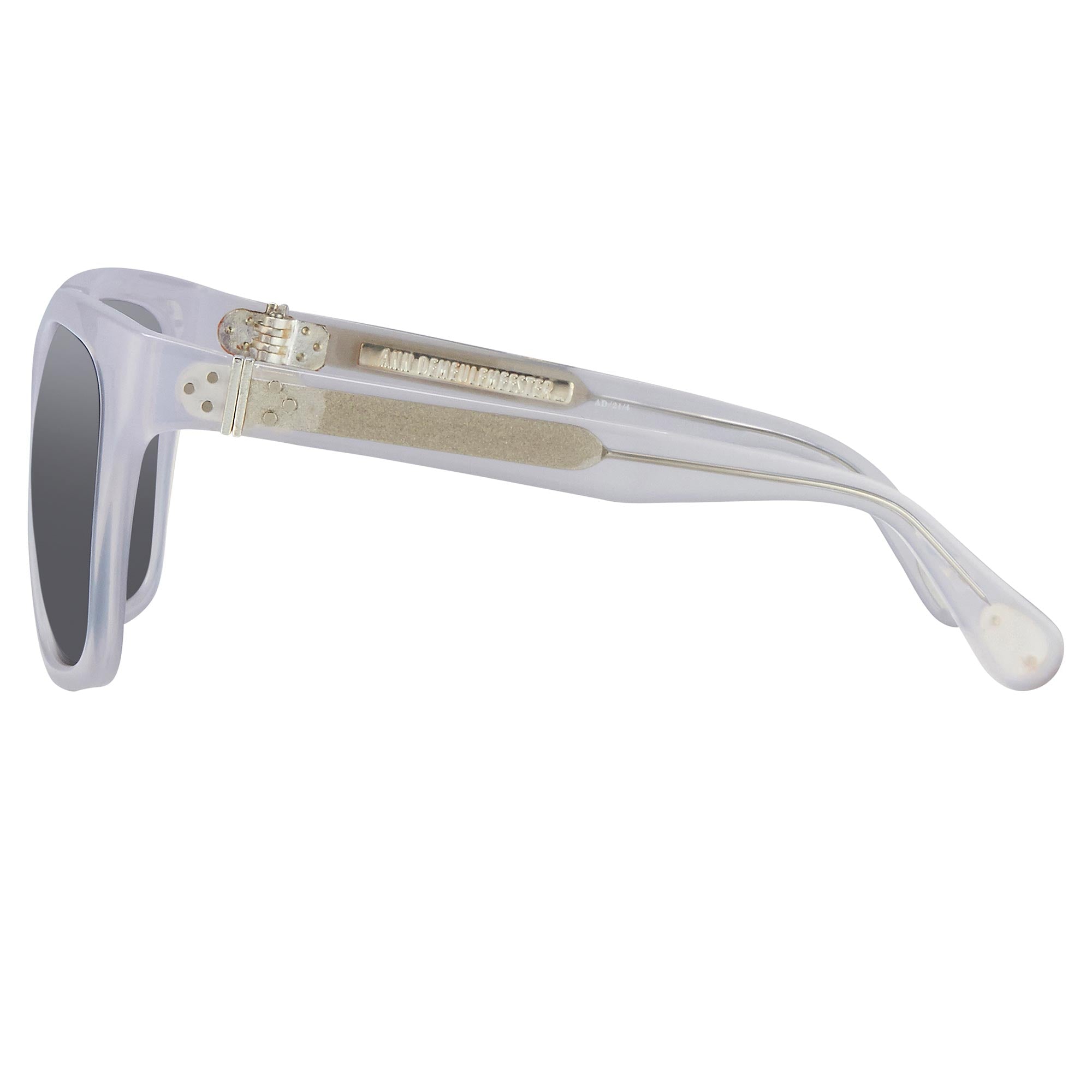 Ann Demeulemeester Sunglasses Oversized White and Solid Grey