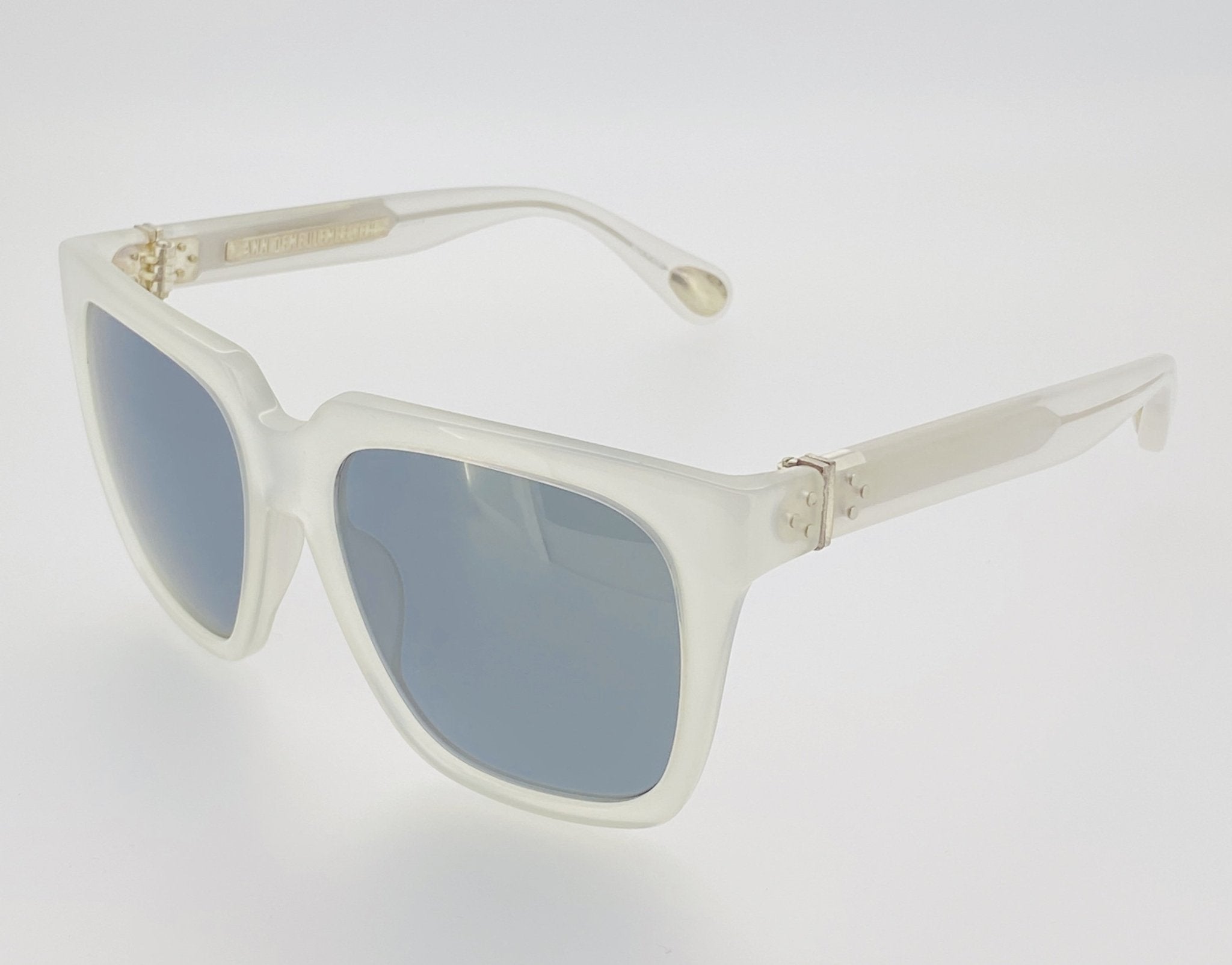 Ann Demeulemeester Sunglasses Oversized White and Solid Grey