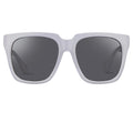 Ann Demeulemeester Sunglasses Oversized White and Solid Grey