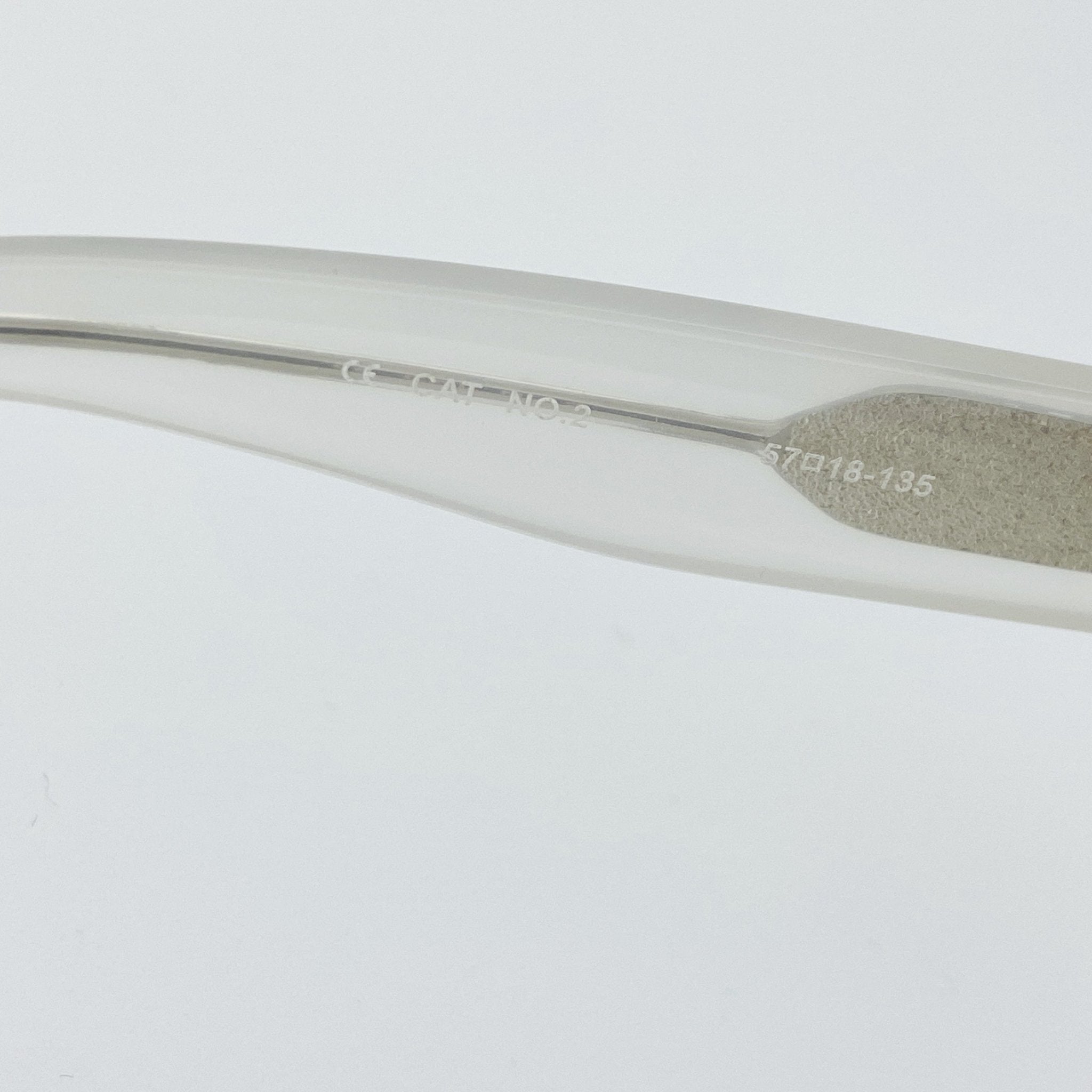 Ann Demeulemeester Sunglasses Oversized White and Solid Grey