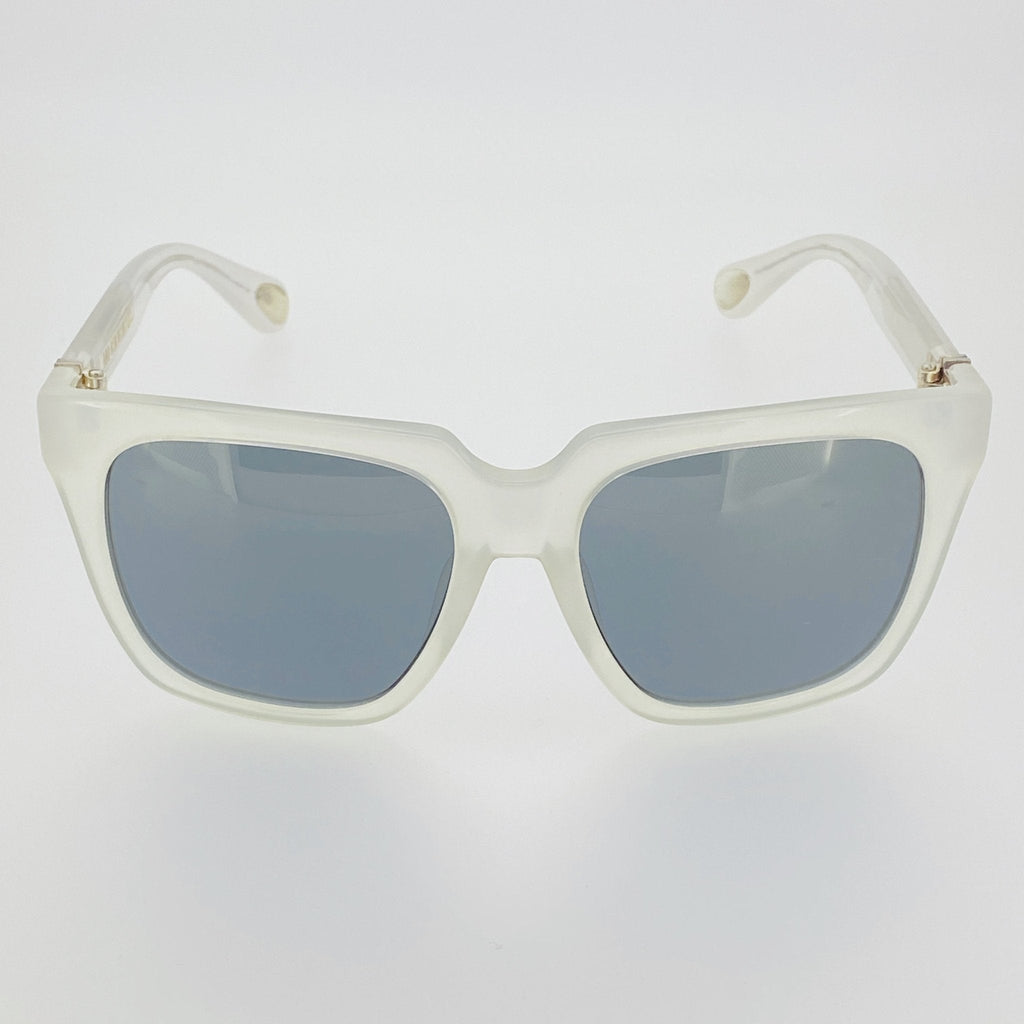 Ann Demeulemeester Sunglasses Oversized White and Solid Grey