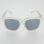 Ann Demeulemeester Sunglasses Oversized White and Solid Grey