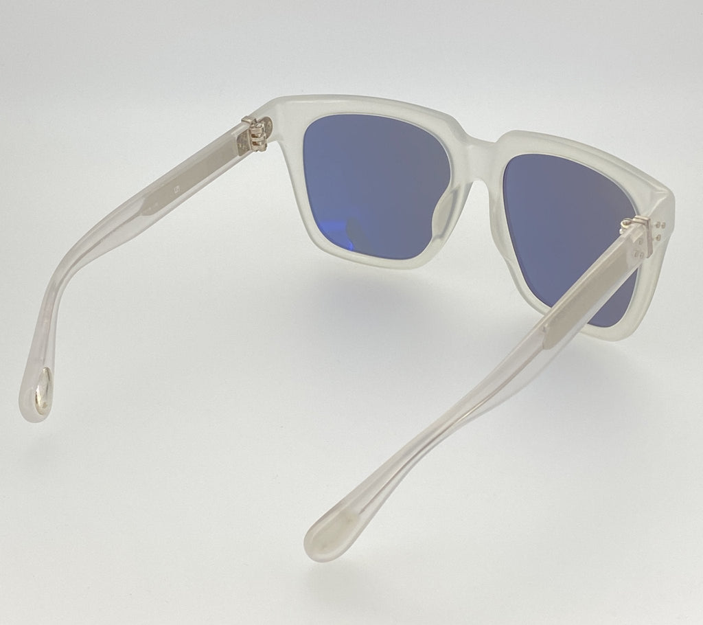 Ann Demeulemeester Sunglasses Oversized White and Solid Grey