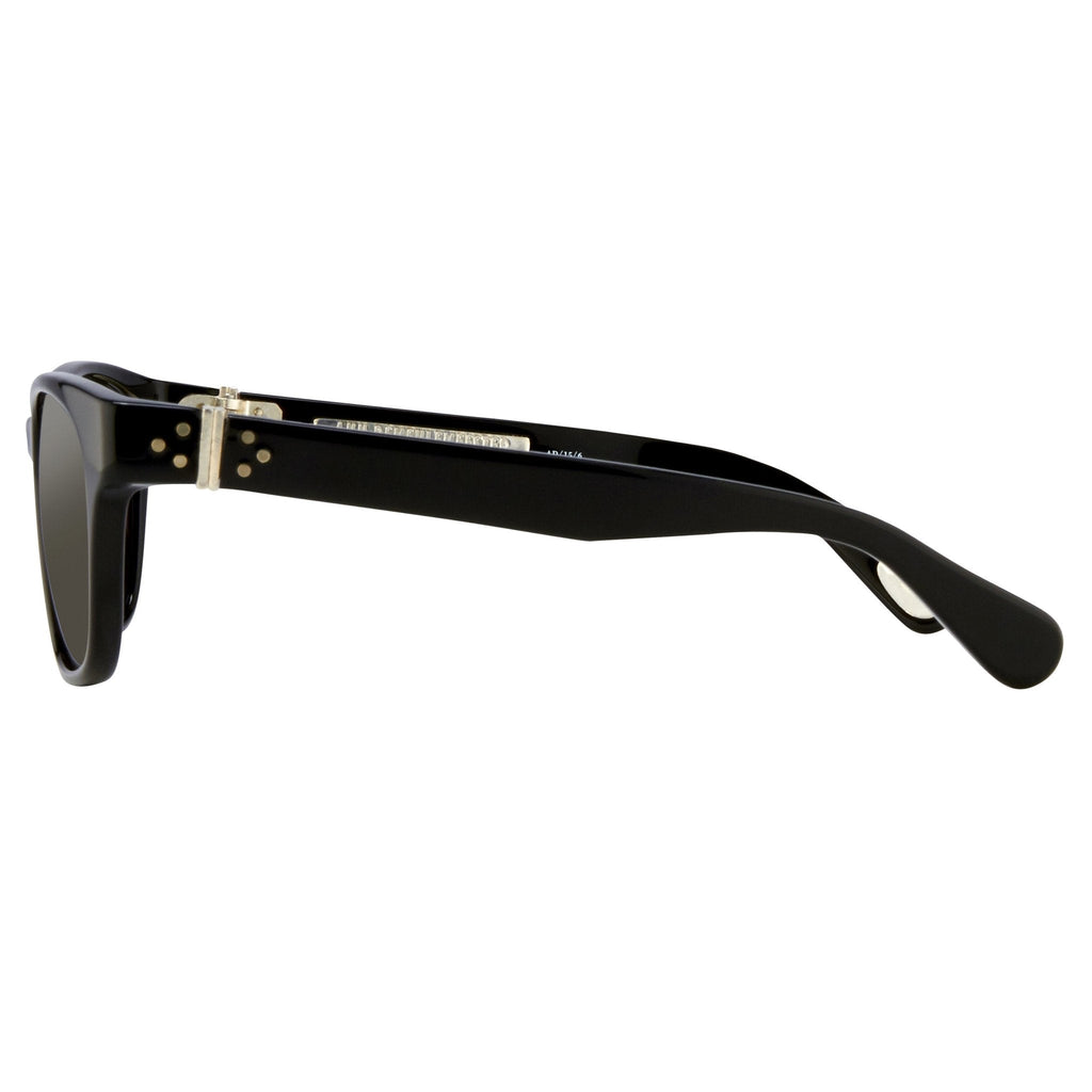 Ann Demeulemeester Sunglasses Rectangular Black and Grey