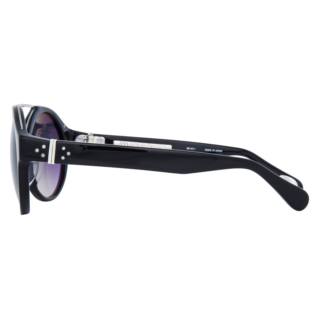 Ann Demeulemeester Sunglasses Round Black and Grey Graduated