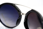 Ann Demeulemeester Sunglasses Round Black and Grey Graduated