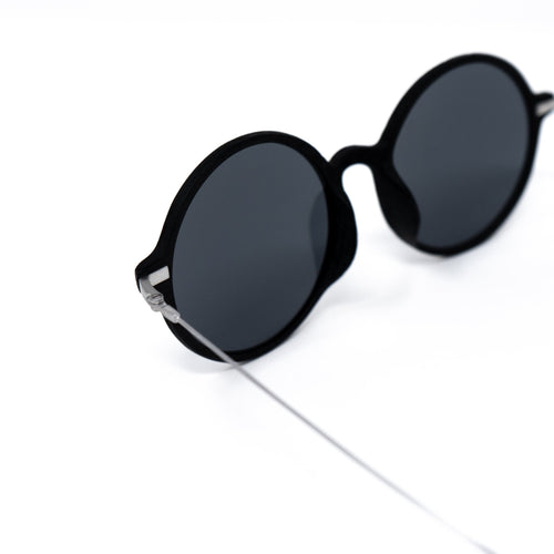 Ann Demeulemeester Sunglasses Round Black and Grey