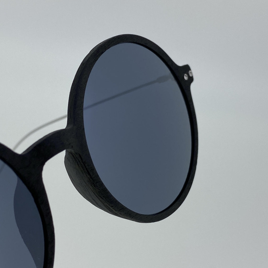 Ann Demeulemeester Sunglasses Round Black and Grey