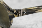 Ann Demeulemeester Ladies Sunglasses Round Hornet and Green