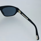 Ann Demeulemeester Men's Sunglasses Flat Top Black and Grey Mirror