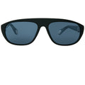 Ann Demeulemeester Men's Sunglasses Flat Top Black and Grey Mirror