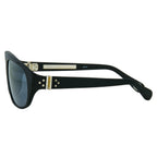 Ann Demeulemeester Men's Sunglasses Flat Top Black and Grey Mirror