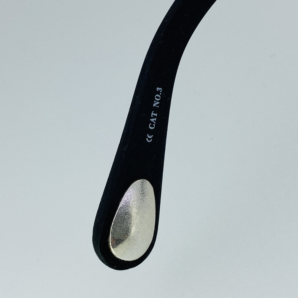 Ann Demeulemeester Men's Sunglasses Flat Top Black and Grey Mirror