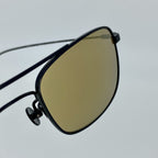 Ann Demeulemeester Men's Sunglasses Black Titanium and Bronze