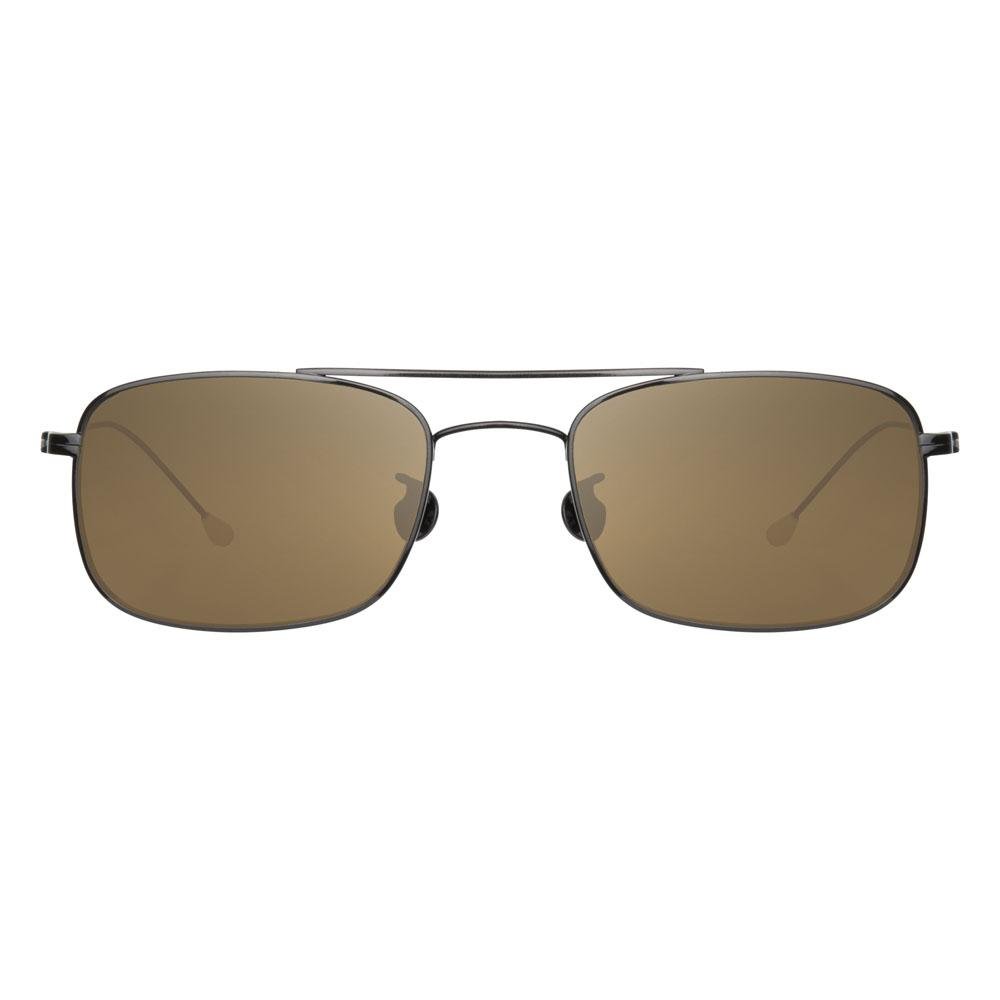 Ann Demeulemeester Men's Sunglasses Black Titanium and Bronze