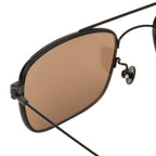 Ann Demeulemeester Men's Sunglasses Black Titanium and Bronze
