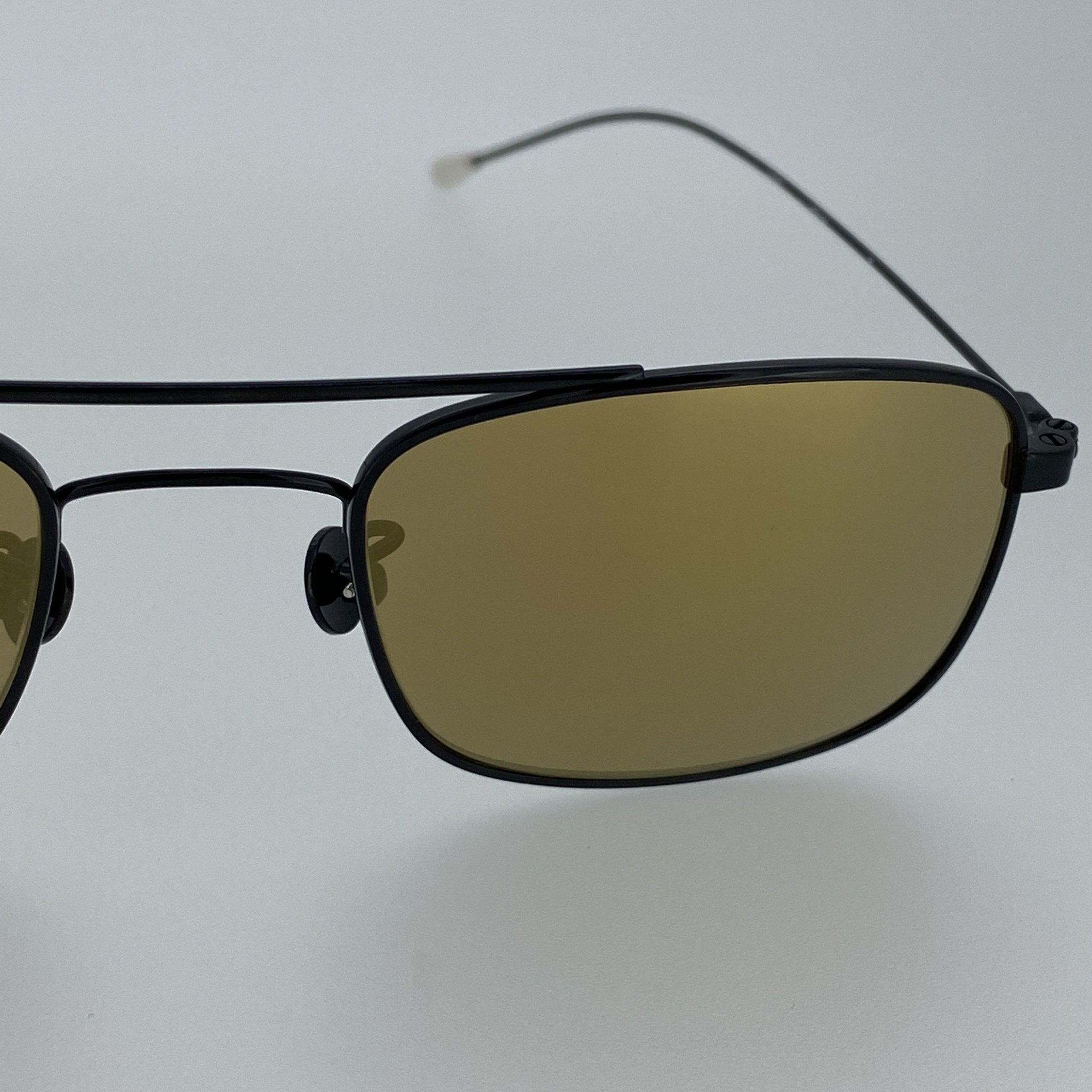 Ann Demeulemeester Men's Sunglasses Black Titanium and Bronze