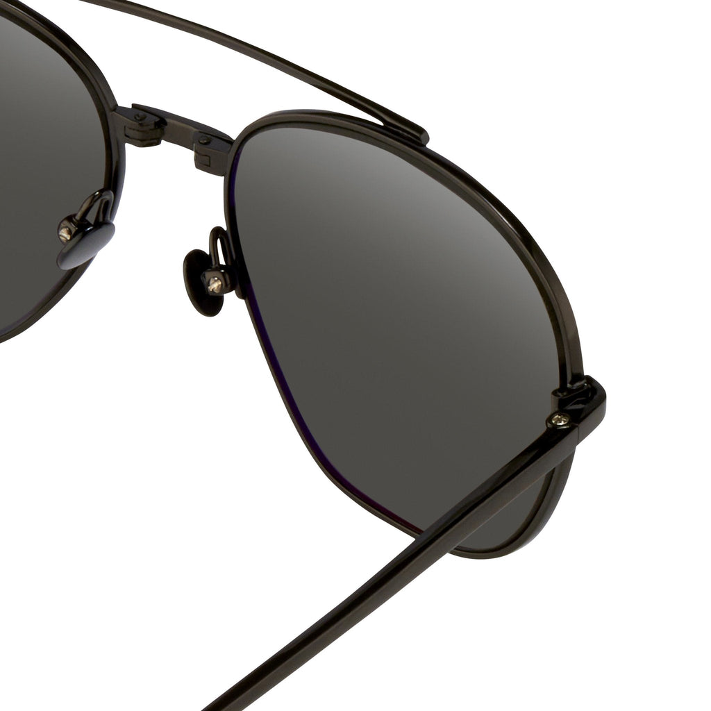 Ann Demeulemeester Men's Sunglasses Black and Grey