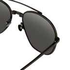 Ann Demeulemeester Men's Sunglasses Black and Grey