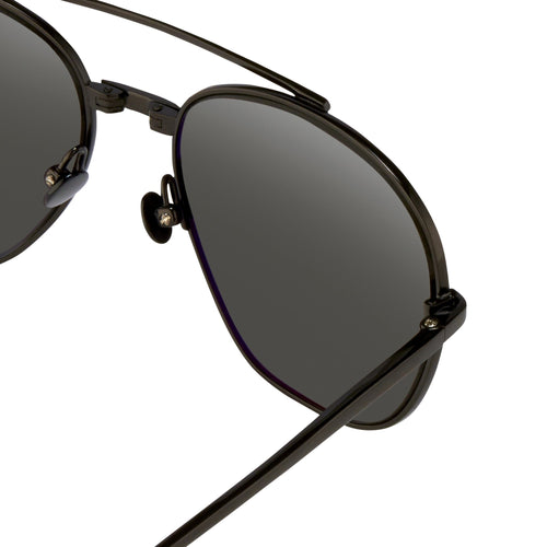 Ann Demeulemeester Men's Sunglasses Black and Grey