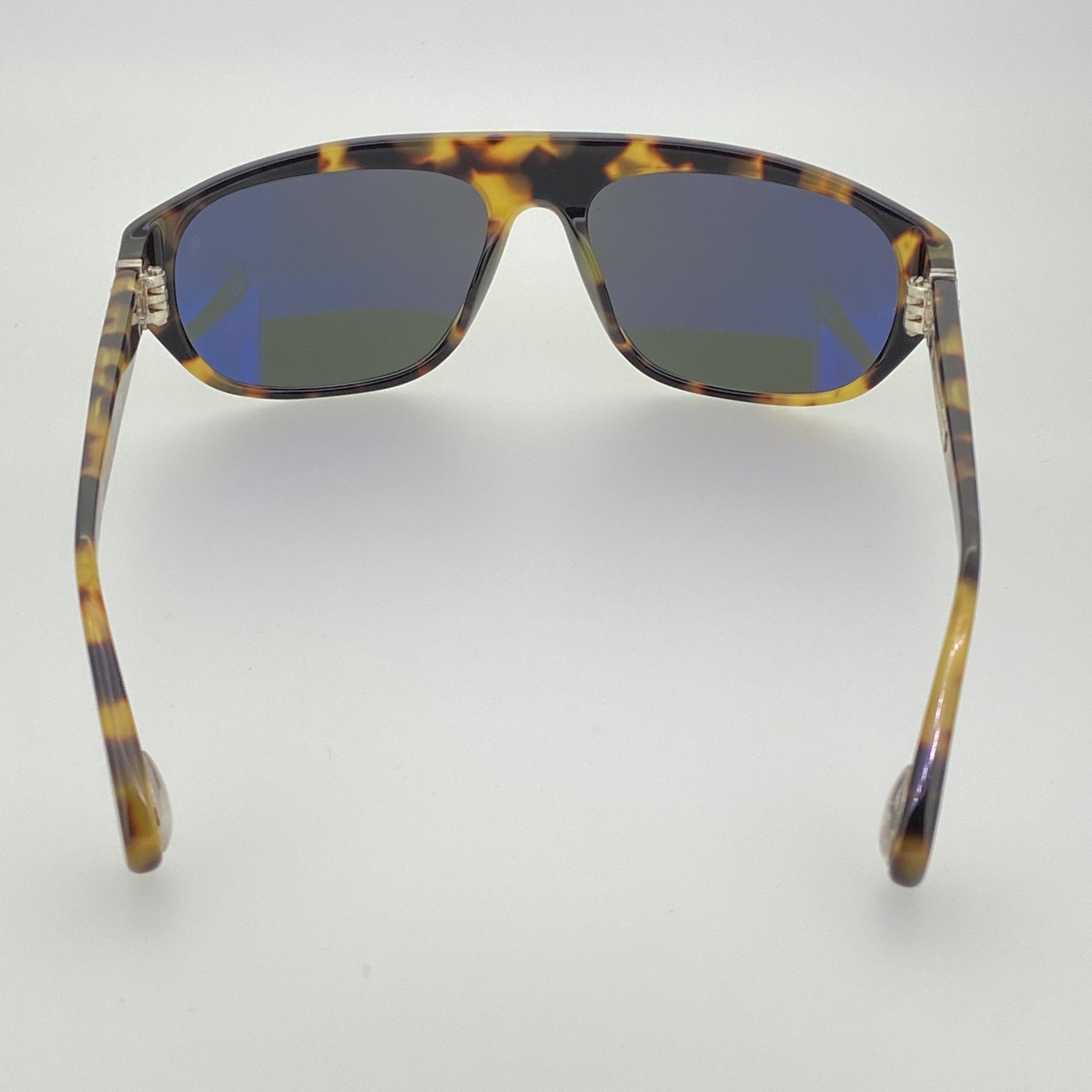 Ann Demeulemeester Men's Sunglasses Flat Top Tortoise Shell and Grey