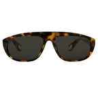 Ann Demeulemeester Men's Sunglasses Flat Top Tortoise Shell and Grey