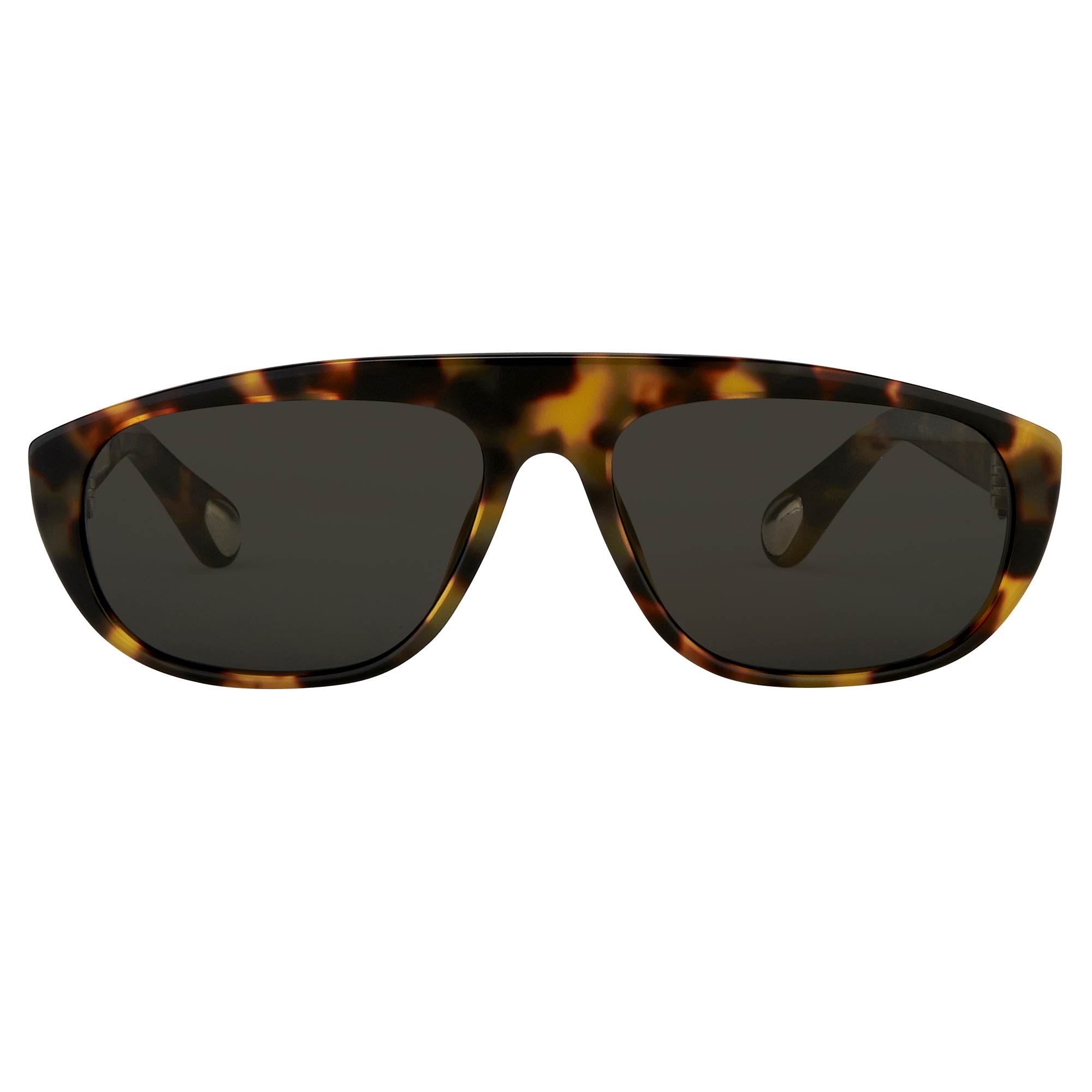 Ann Demeulemeester Men's Sunglasses Flat Top Tortoise Shell and Grey